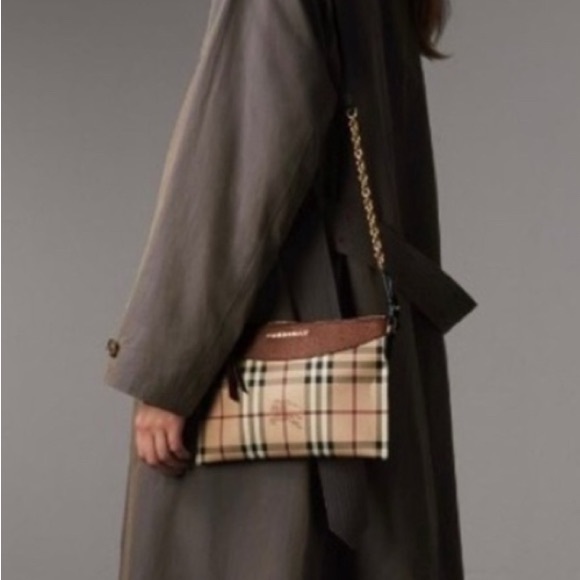 Burberry Hymarket Harris Crossbody Bag - Picture 2 of 14